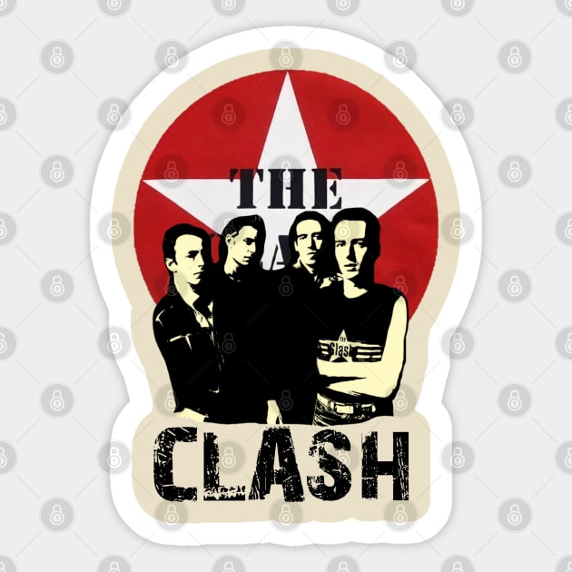 The clash t-shirt Sticker by Riss art